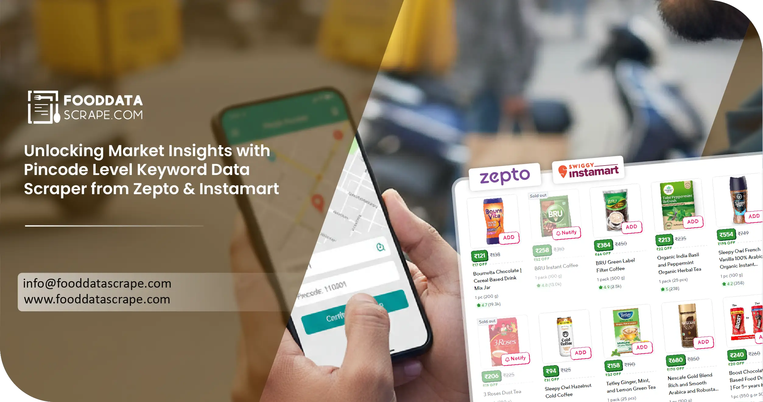 Pincode Level Keyword Data - Zepto & Instamart India
